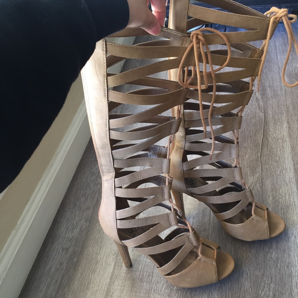 Lace up heels